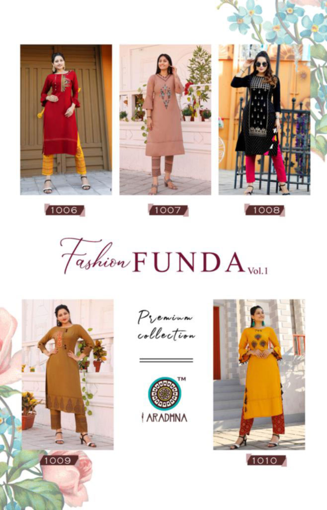 Fashion Funda Vol-1 Wholesale Pant Kurti Fashion Funda Vol-1 Wholesale Pant Kurti